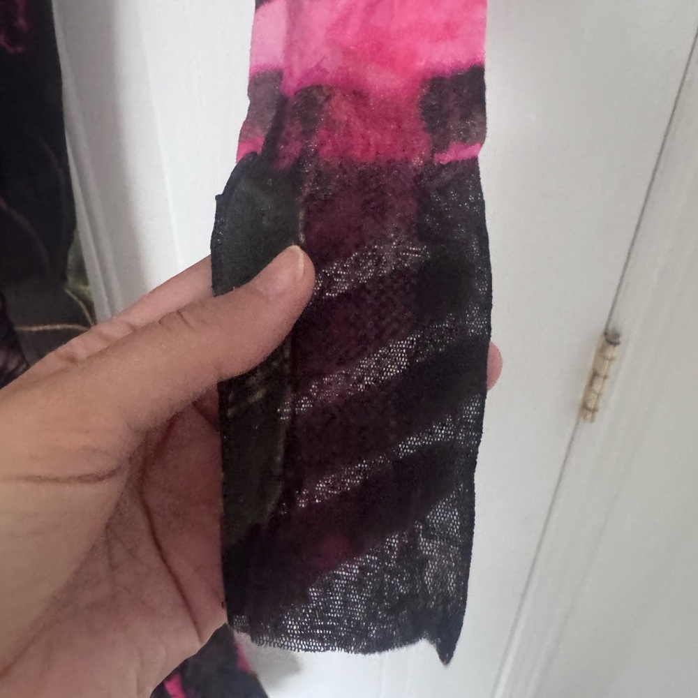 Jean Paul Gaultier Black and Pink Long Sleeve Dress - Picture 6 of 12